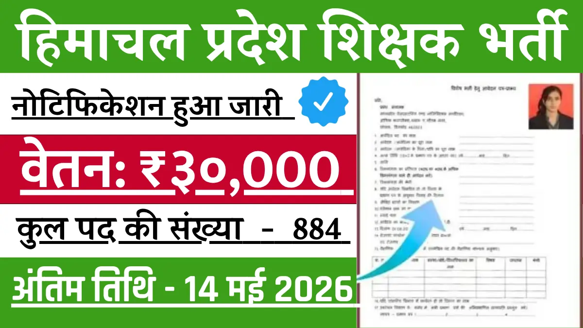HPRCA Govt Teacher Vacancy 2026